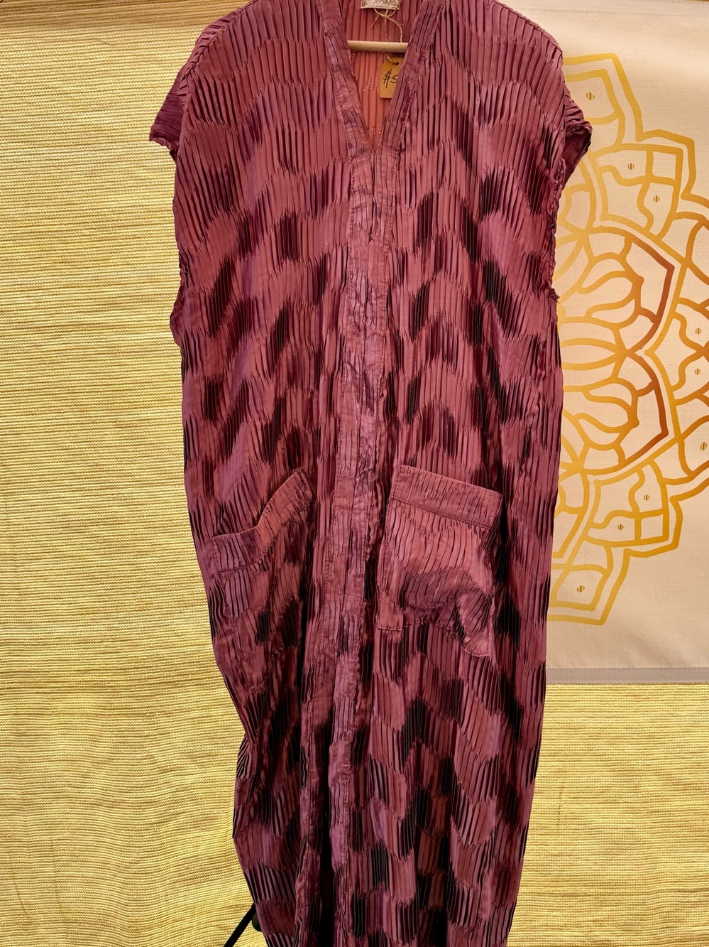 Free People Dusty Rose Pleated Midi Dress